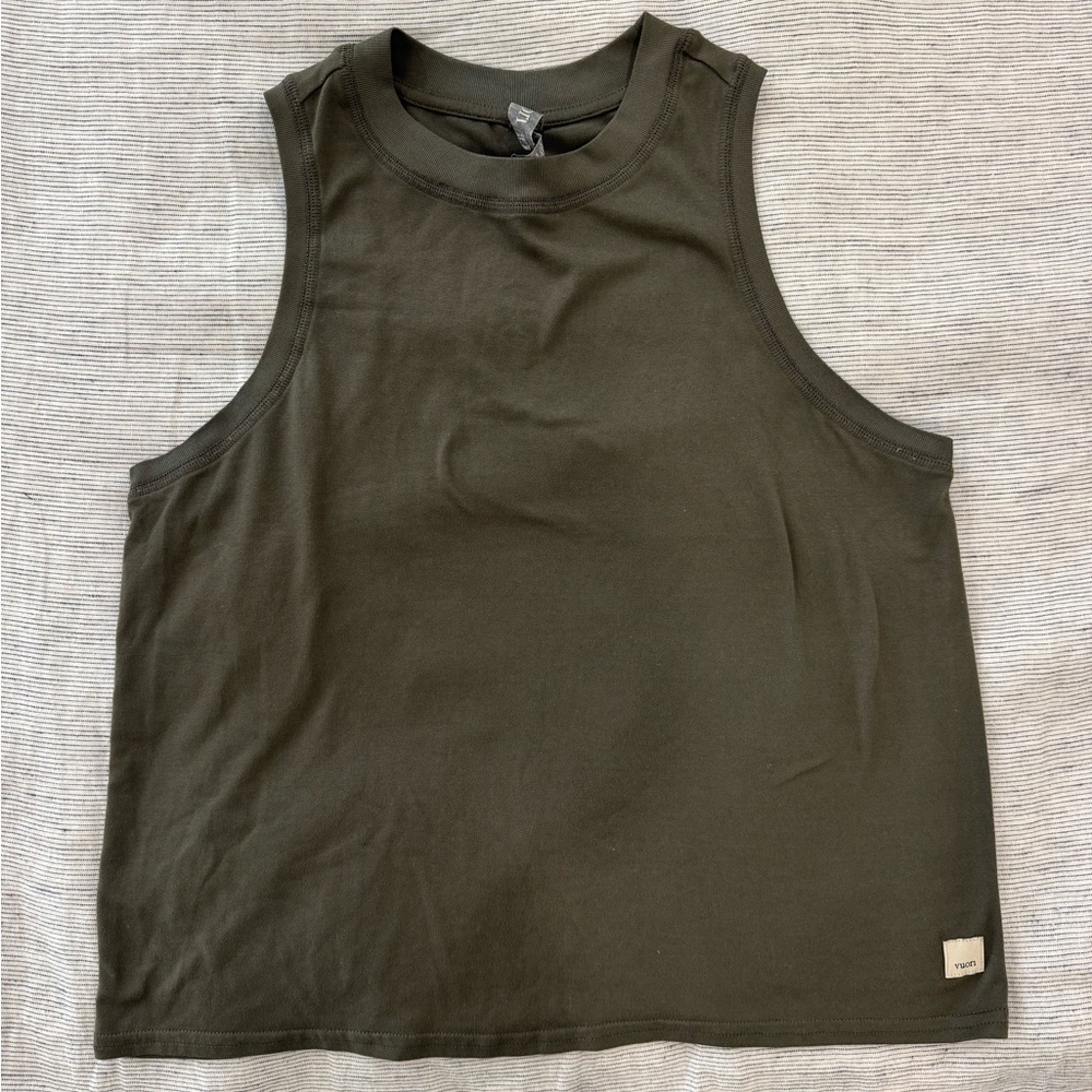 Vuori Olive Green Sleeveless Tank